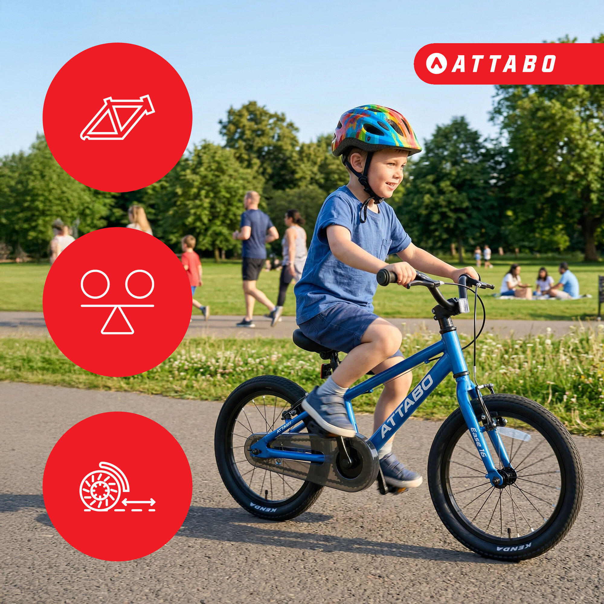 Bicicleta infantil ATTABO EASE 16" 7/7