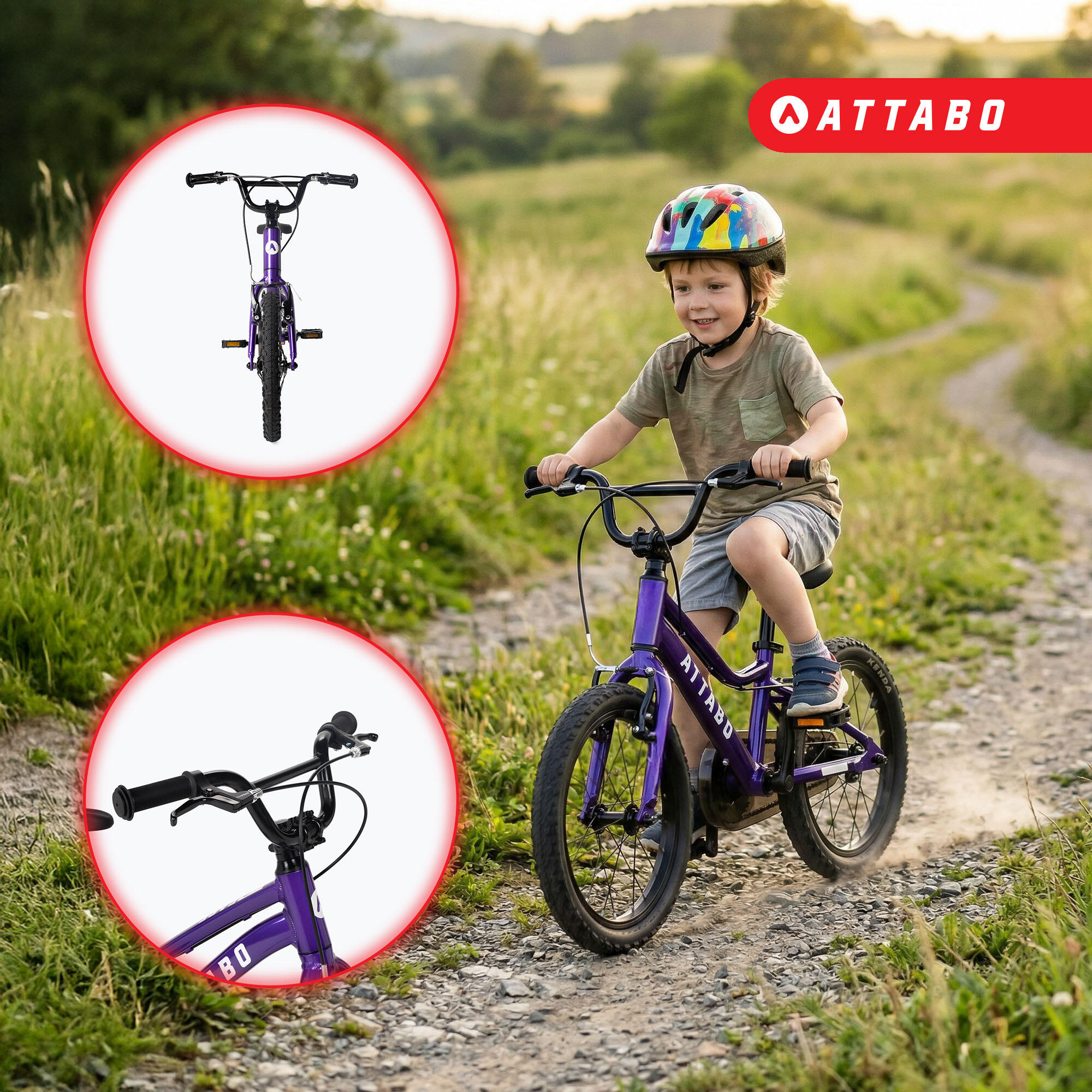 Bicicleta infantil ATTABO EASE 16" 3/7