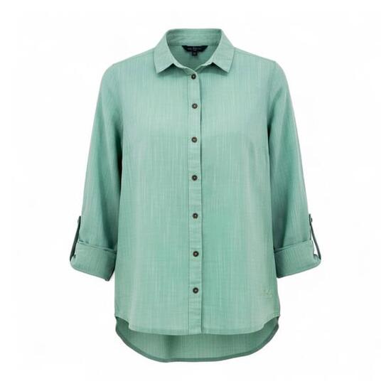 Bluse Emerald Lake Shirt Damen Bluse Wanderhemd Baumwolle in Grün
