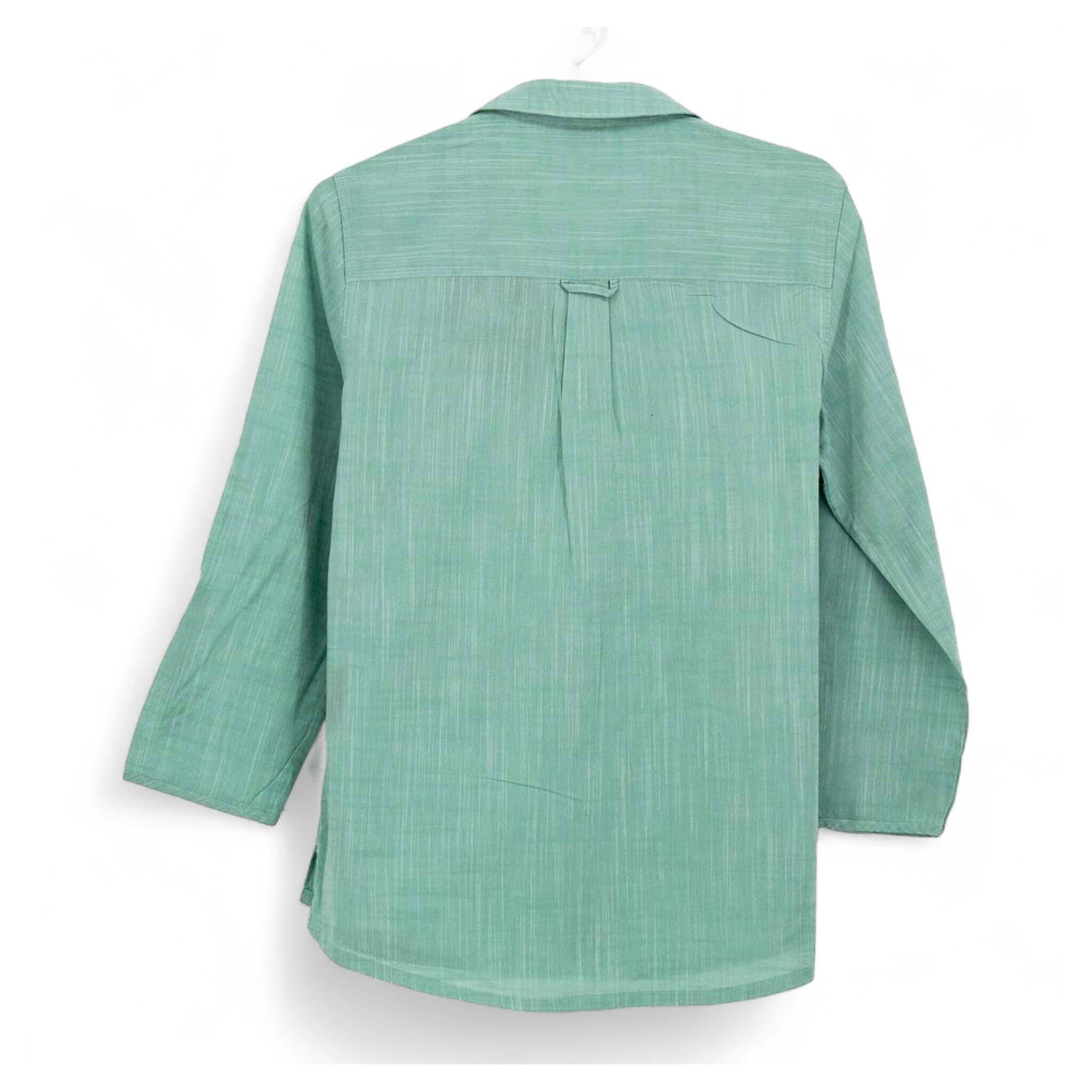 Bluse Emerald Lake Shirt Damen Bluse Wanderhemd Baumwolle in Grün 3/3
