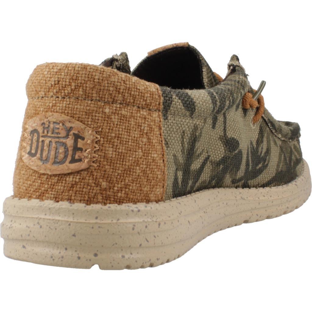 Turnschuhe für Männer Hey Dude Wally Palm Jute Grün 3/5