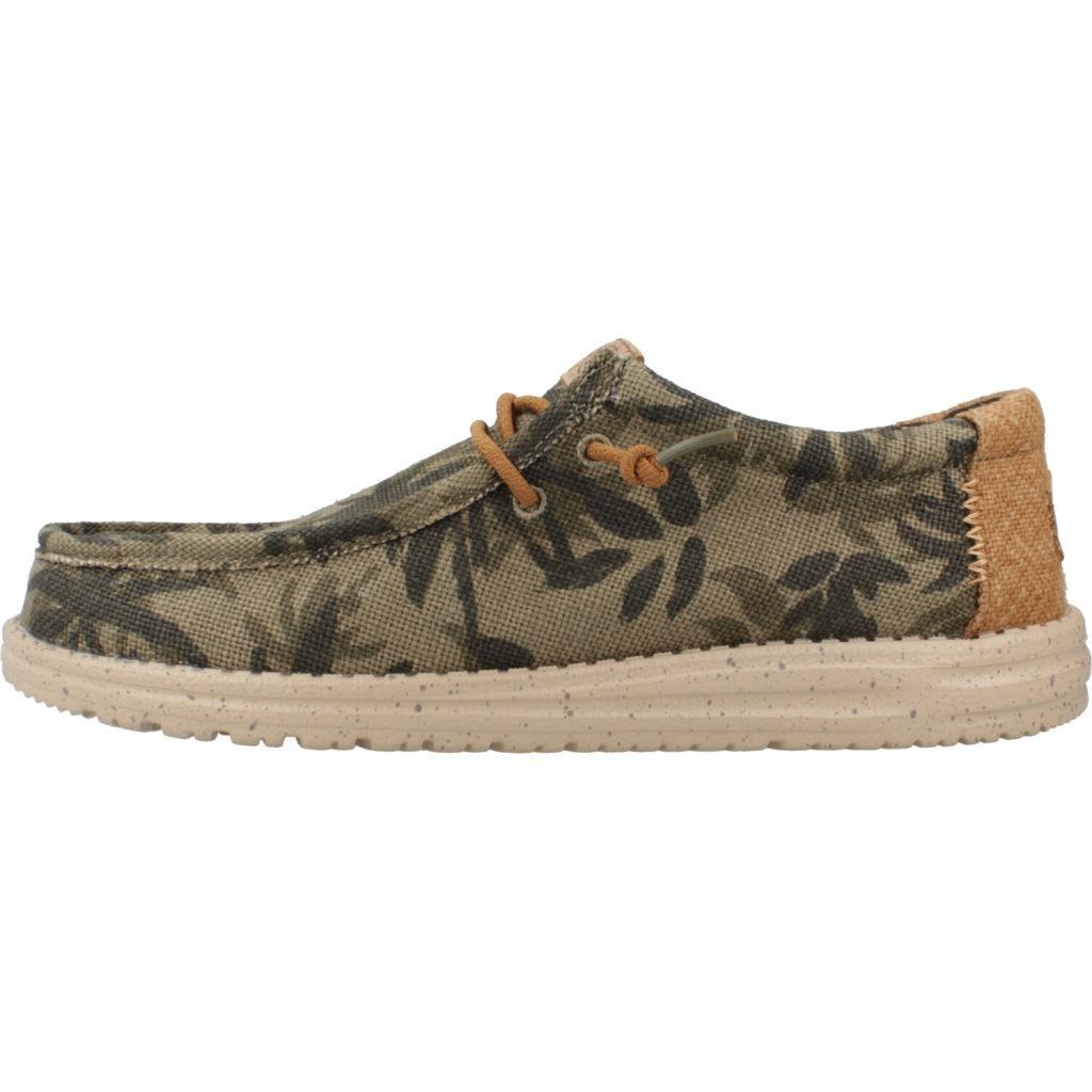 Turnschuhe für Männer Hey Dude Wally Palm Jute Grün 2/5