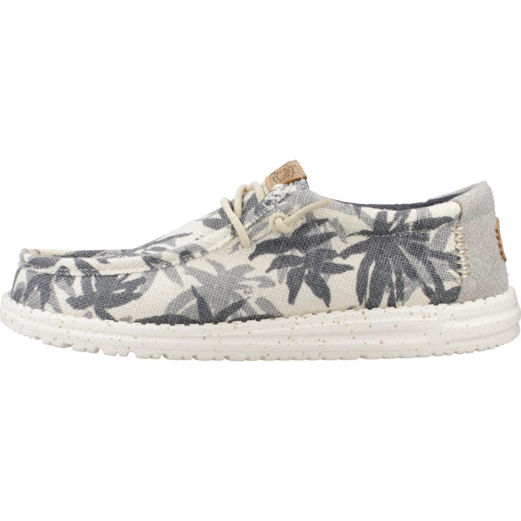 Sneakers Hey Dude Model Wally Palm Jute Kleur Grijs 2/5