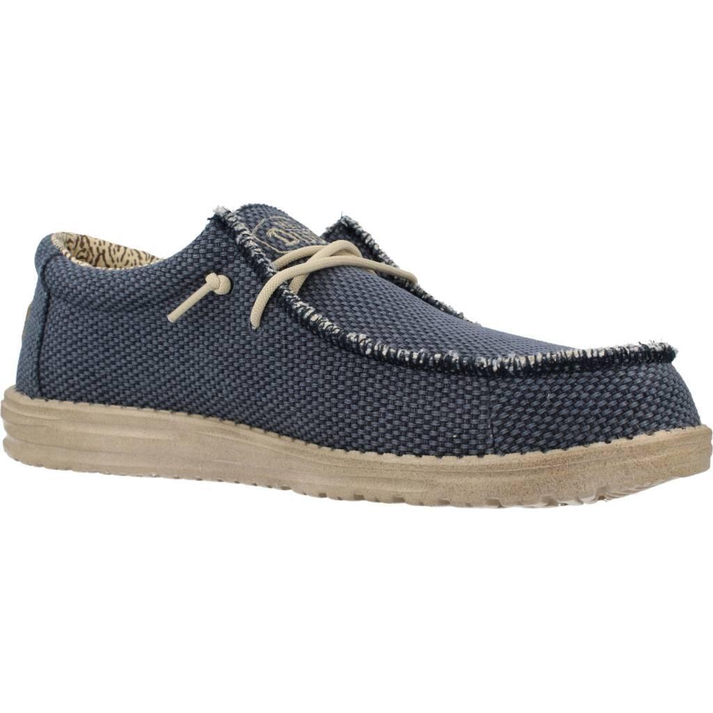 Canvas Sneakers Heren Hey Dude Wally Braided Blauw 5/6