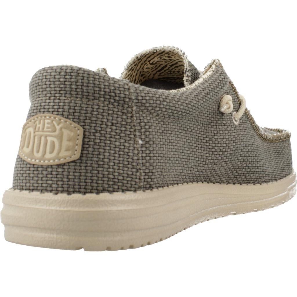 Canvas Sneakers Heren Hey Dude Wally Braided Groen 3/6