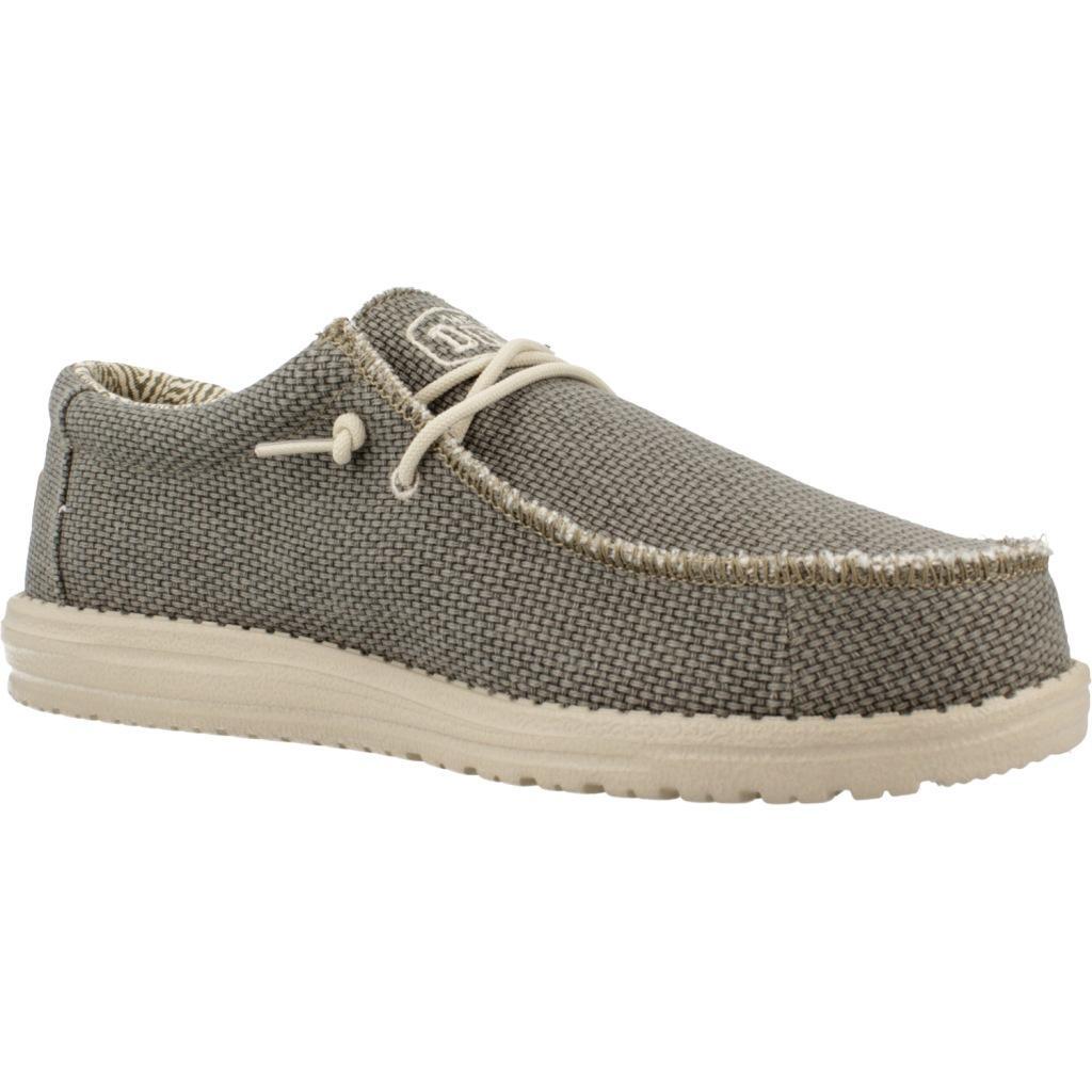 Canvas Sneakers Heren Hey Dude Wally Braided Groen 5/6