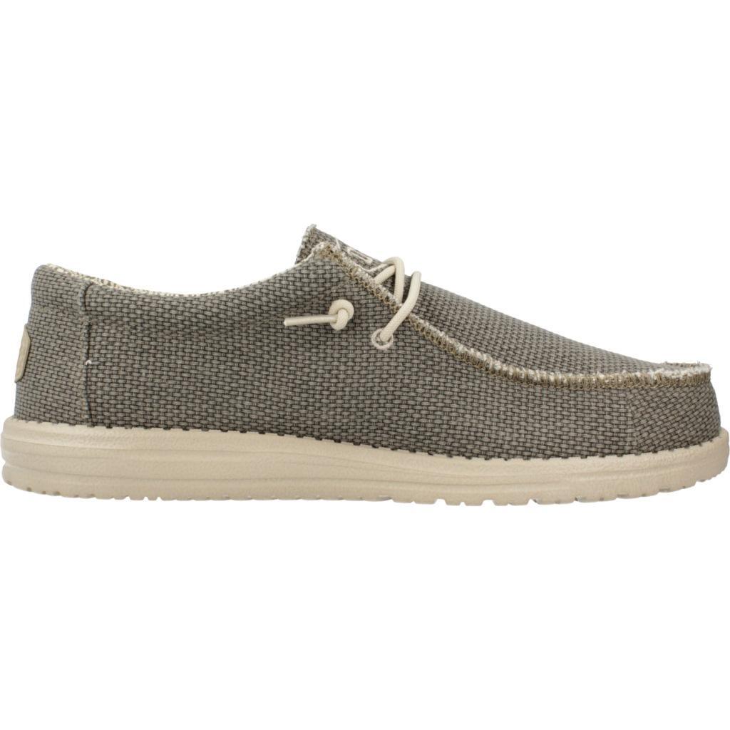 Canvas Sneakers Heren Hey Dude Wally Braided Groen 4/6