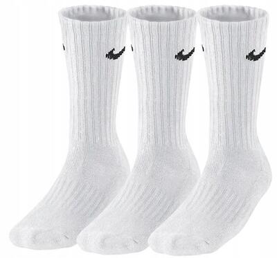 Calzini Adulto Unisex Misura Confezione 3 Nike Value Bianco