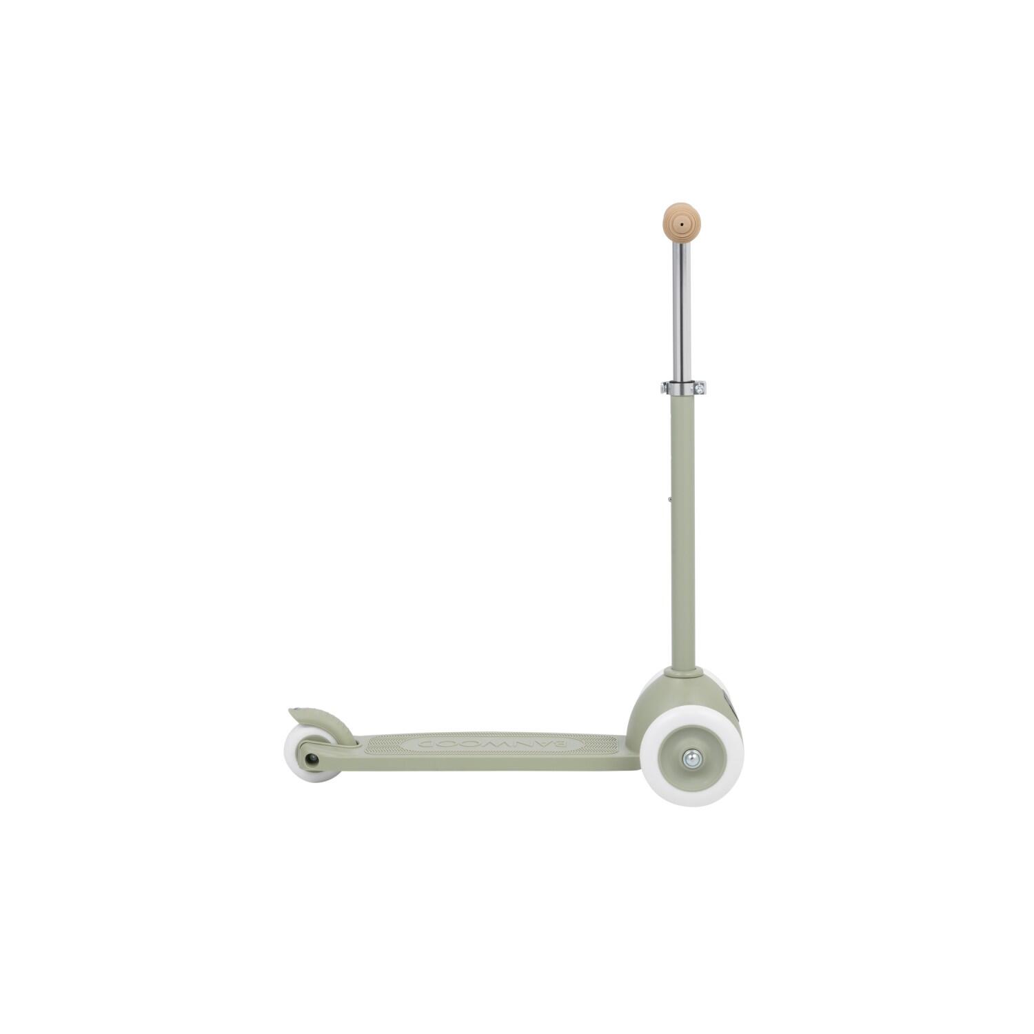 Eco scooter, Verde-oliva, fibra de aço, para crianças de 3 a 7 anos 2/7