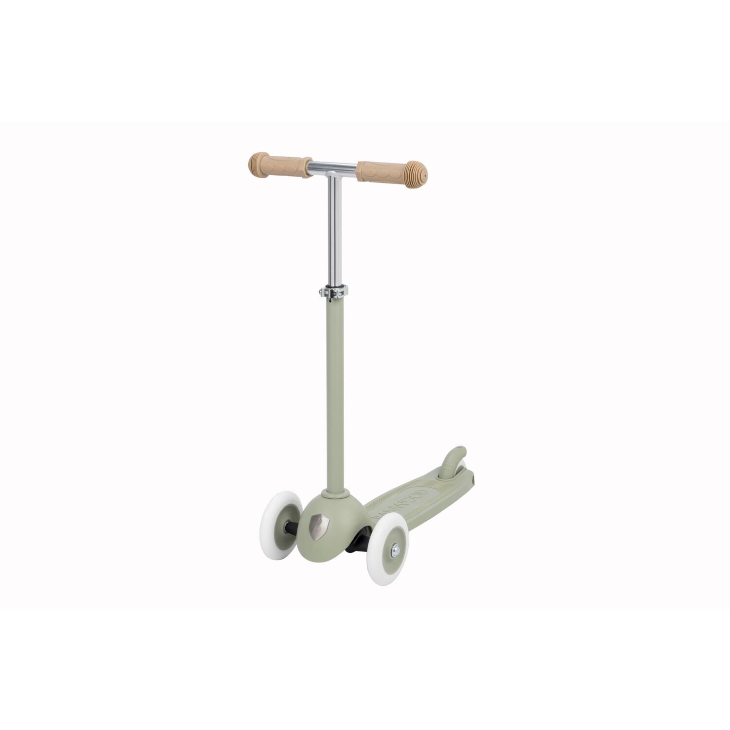 Eco scooter, Verde-oliva, fibra de aço, para crianças de 3 a 7 anos 5/7