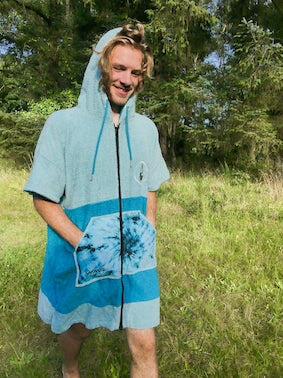 Poncho Wave Hawaii com Fecho, Algodão Flyh, Tamanho M, WH4042, 95 x 75 cm 3/7