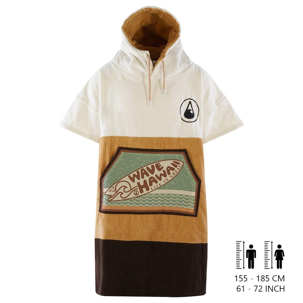 Poncho Wave Hawaii Cotton Velours Poncho Campeche S-M WH4050 95 x 70 cm 2/7