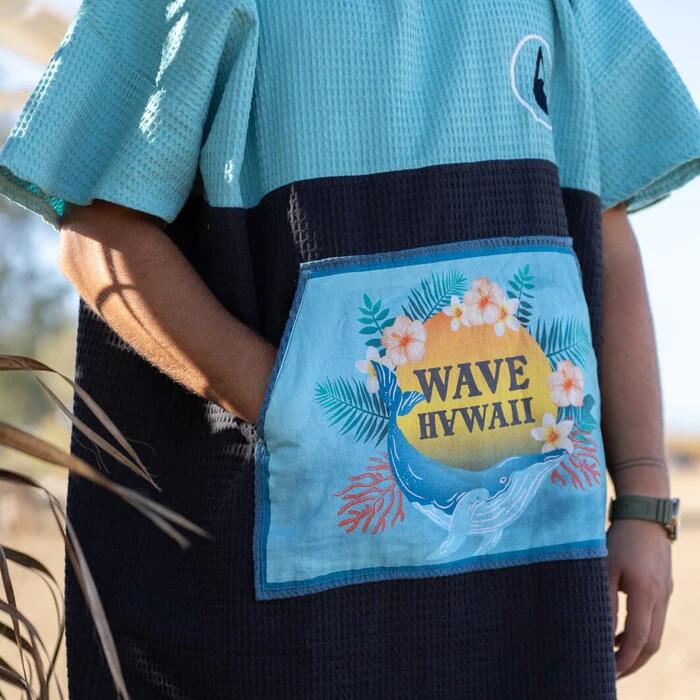 Poncho Wave Hawaii Travel Poncho Pahoa S - M WH4070 Multikleur 95 x 75 cm 3/6