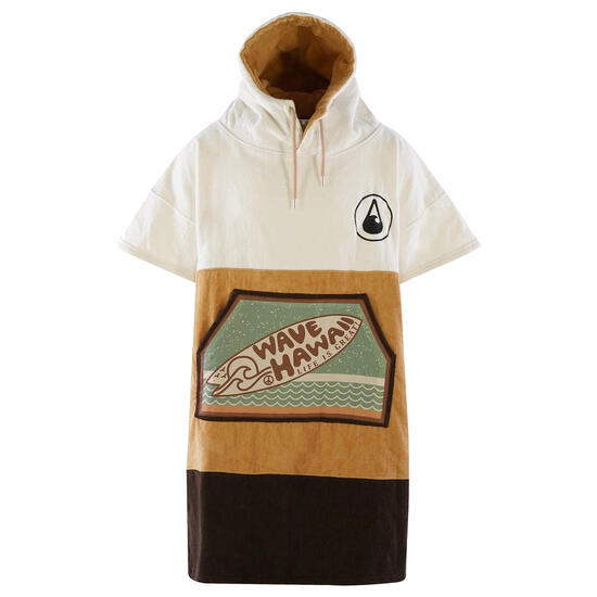 Poncho Wave Hawaii Cotton Velours Poncho Campeche S-M WH4050 95 x 70 cm