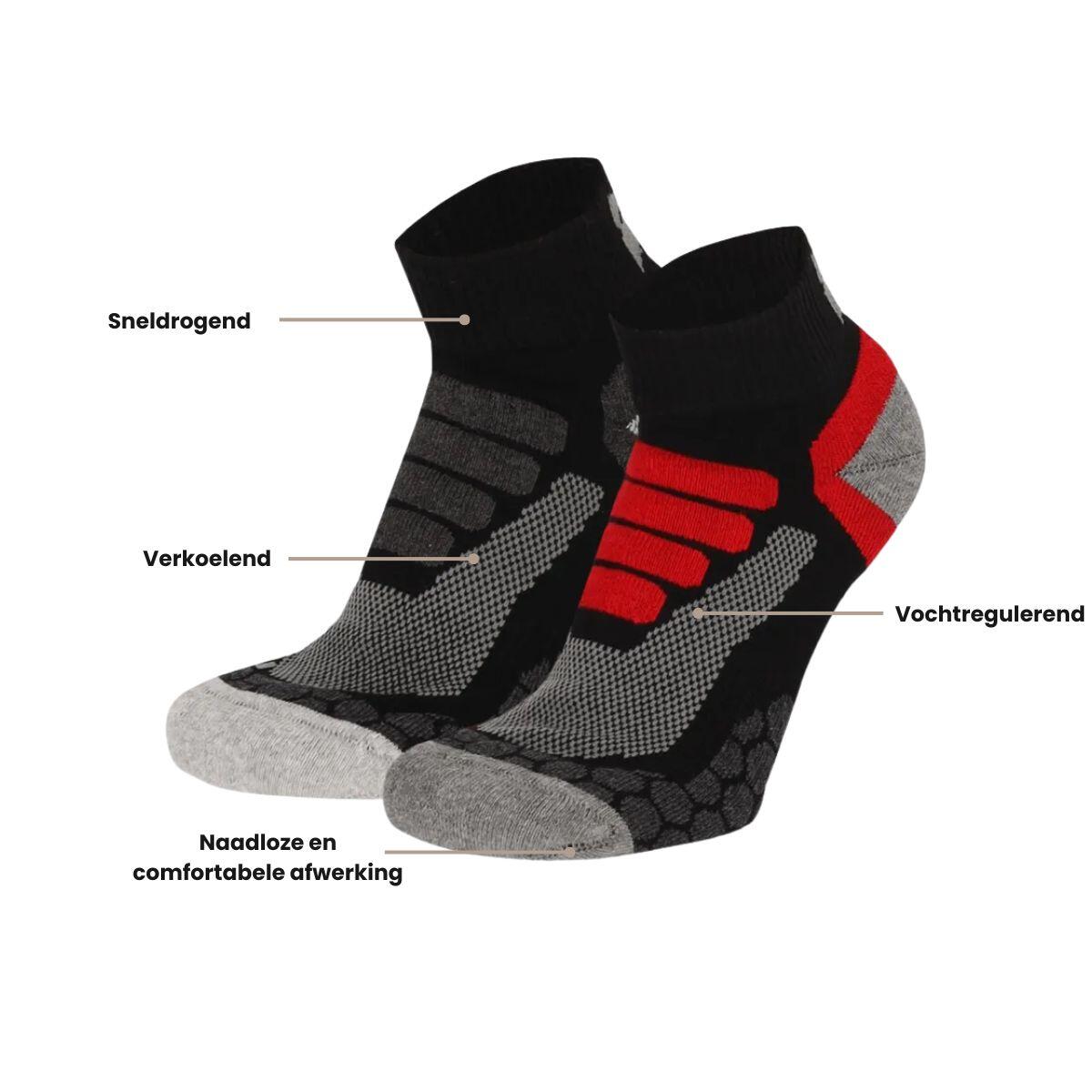 Xtreme Chaussettes de marche basses 6 paires Multi Black 3/7