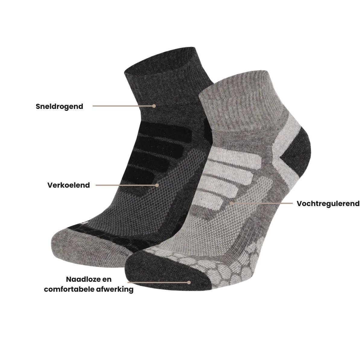 Xtreme Chaussettes de marche basses 6 paires Multi Grey 3/7