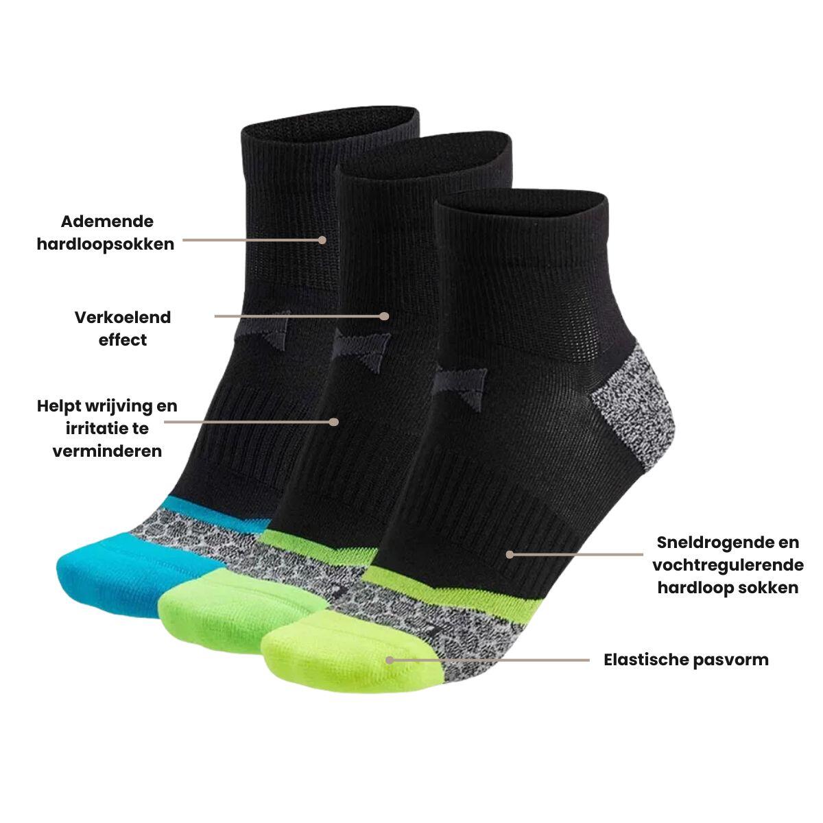 Xtreme Calcetines Running 9-pack Multi Negro 3/7