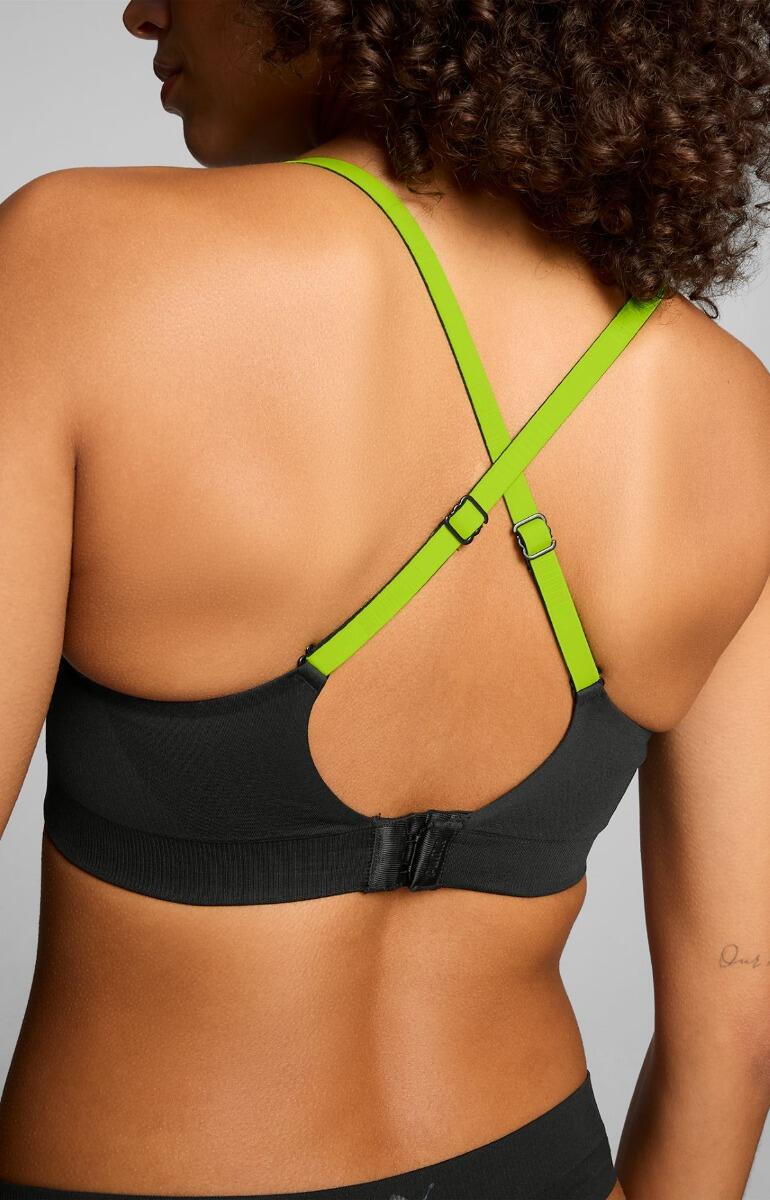 Puma Sport Triangel Top Damen 3D Knit schwarz 3/6
