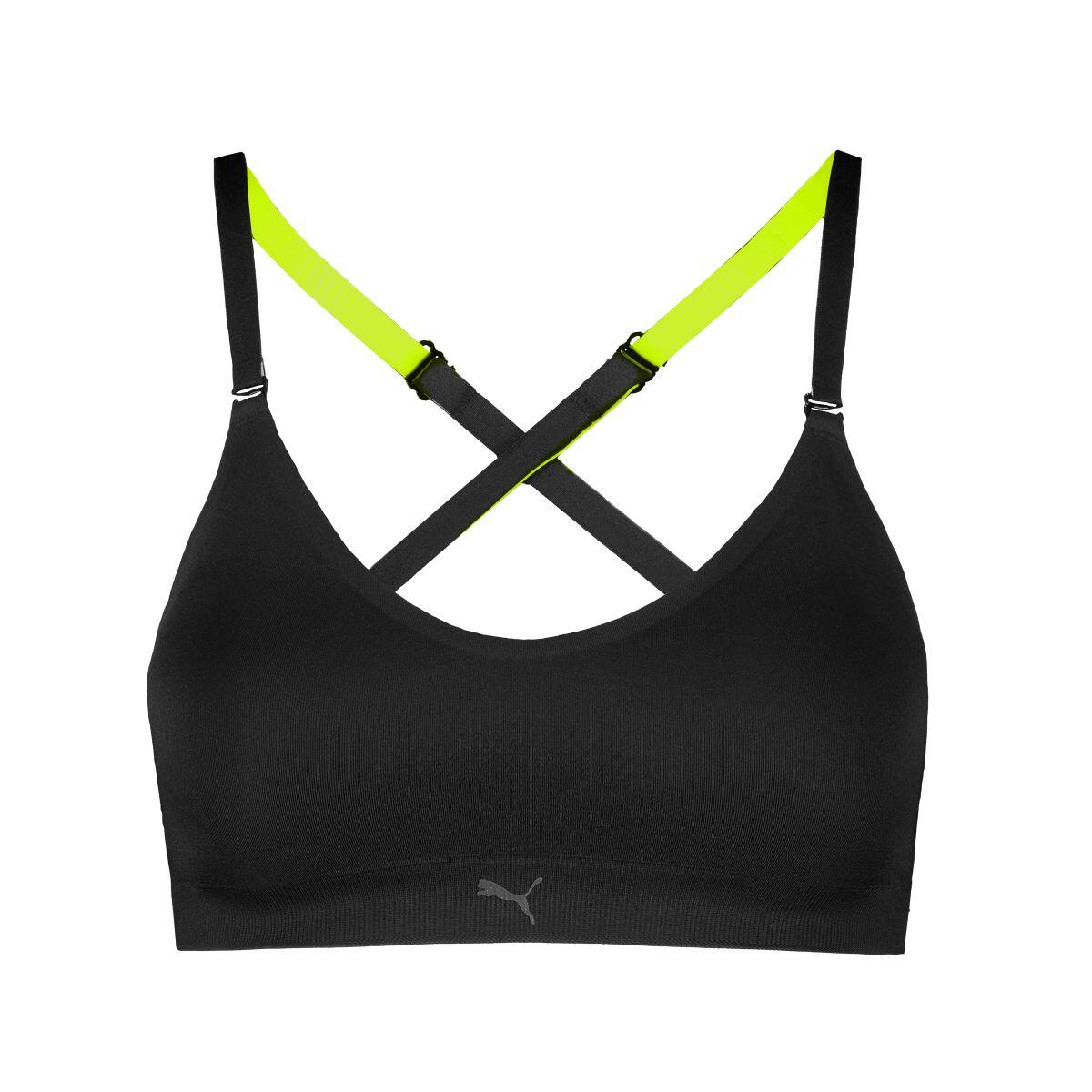 Puma Sport Triangel Top Damen 3D Knit schwarz 5/6