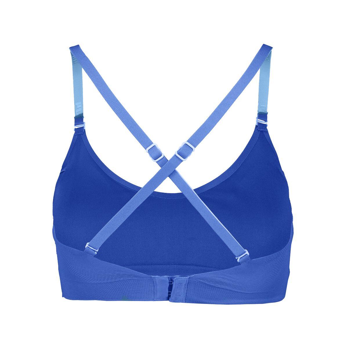 Puma top deportivo triángulo mujer 3D Knit azul 5/6