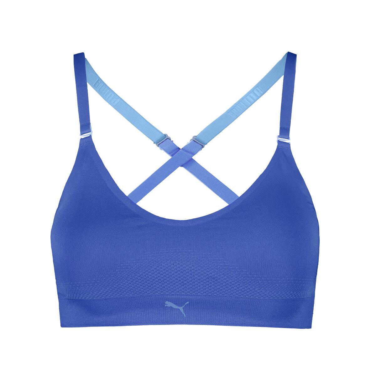 Puma top deportivo triángulo mujer 3D Knit azul 6/6