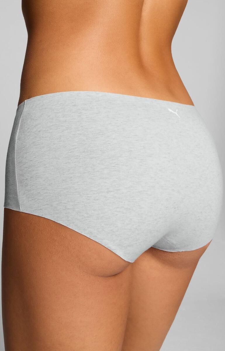 Puma mini-short femme Invisible Cotton lot de 6 light grey melange 3/6