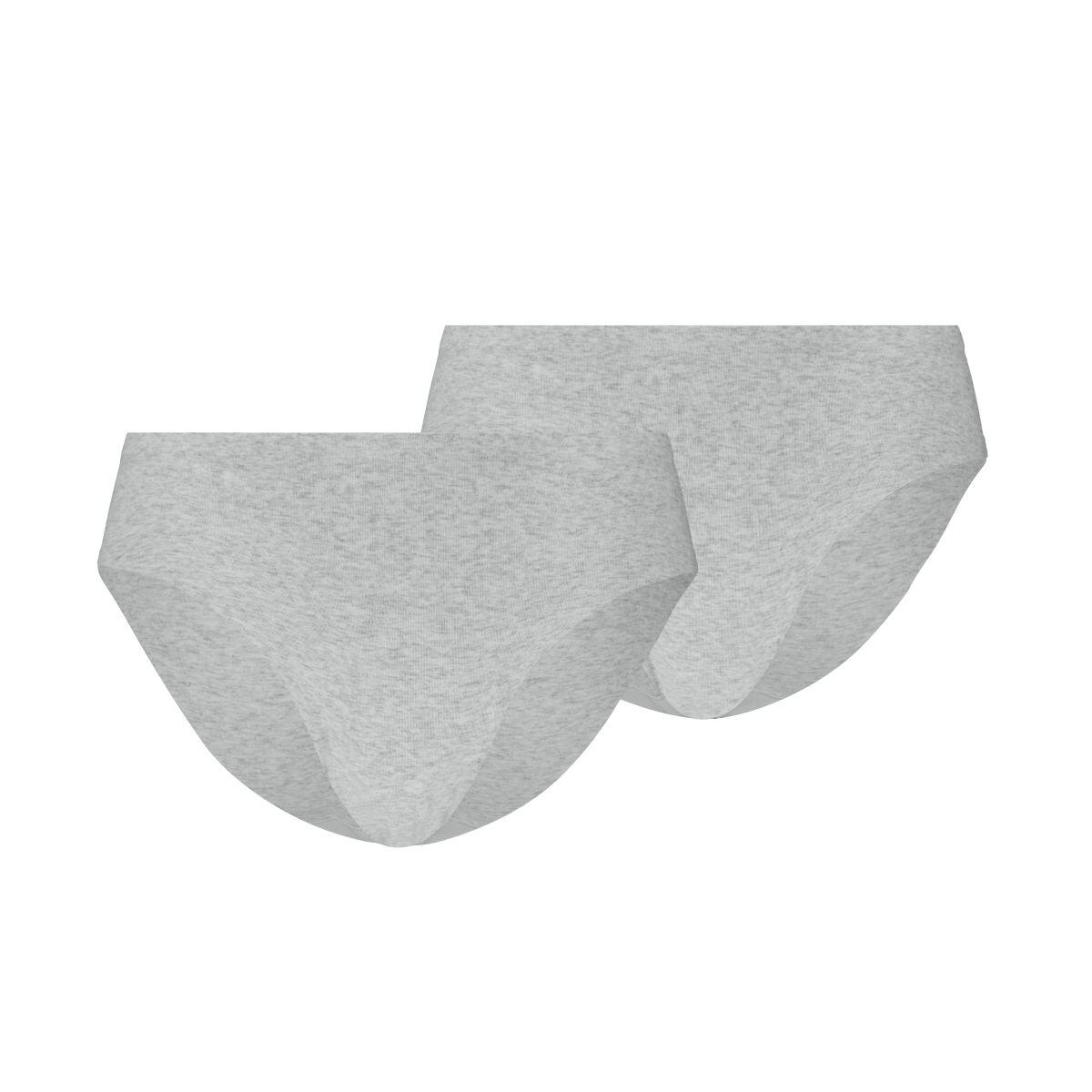 Puma slips femme Invisible Cotton lot de 2 Gris chiné clair 4/5