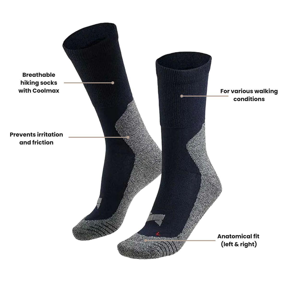 Xtreme Calcetines Montaña 2-pack Multi Azul Marino 3/7
