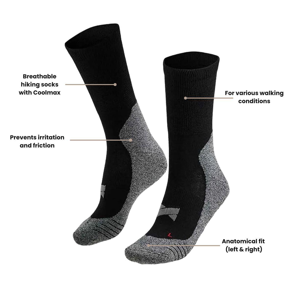 Xtreme Calcetines Montaña 2-pack Multi Negro 3/7