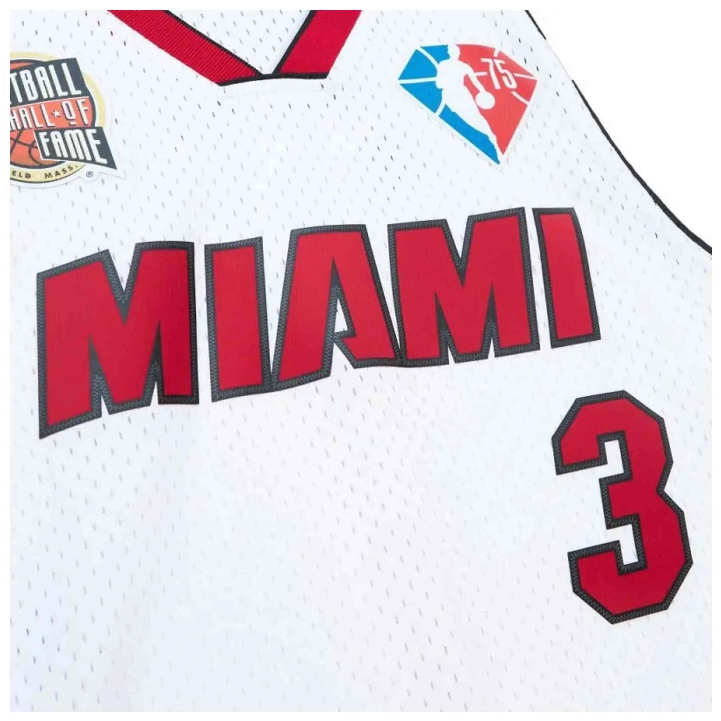 Camisa de basquete Mitchell & ness modelo SMJY6865-MHEYYDWAWHIT para homem 3/4