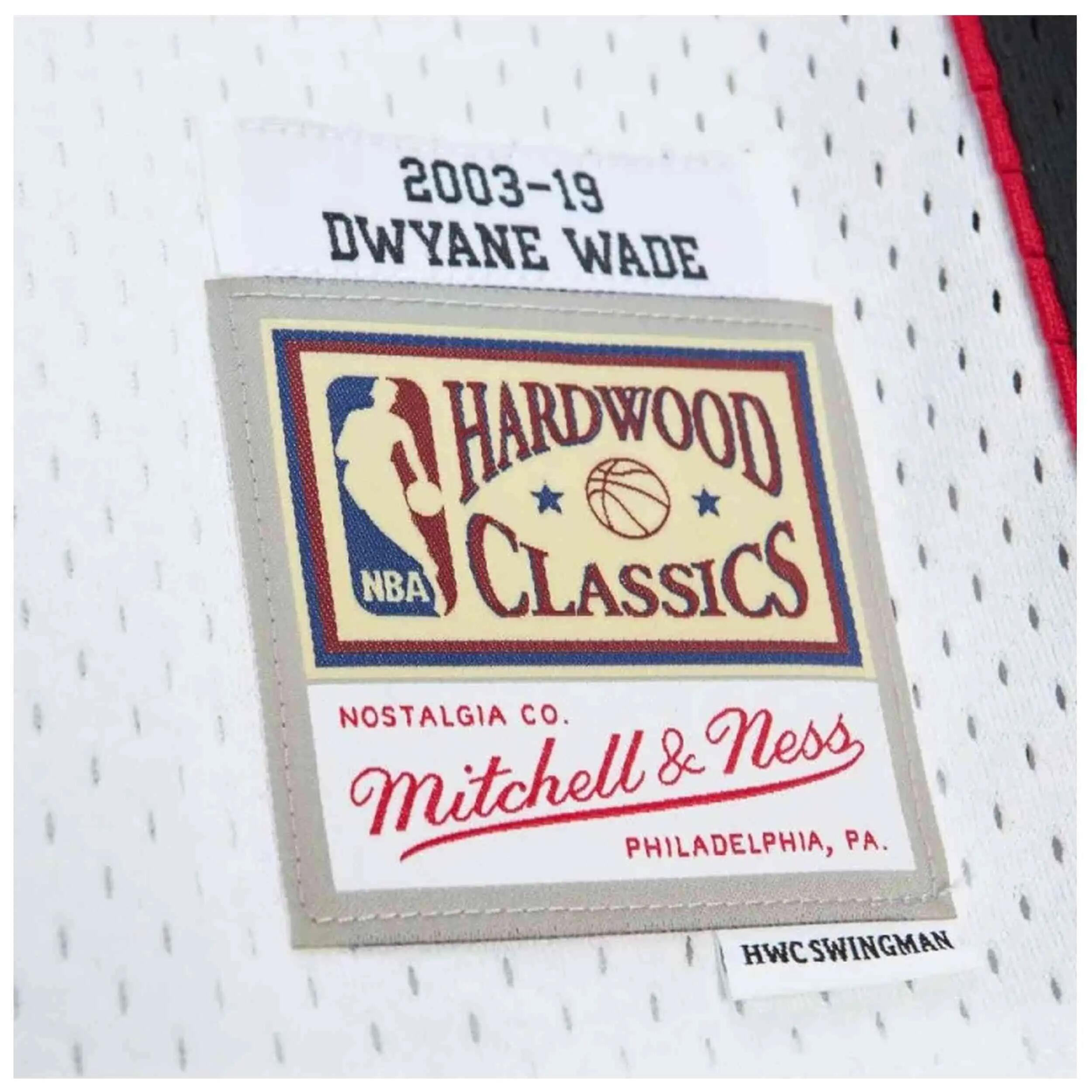 Camisa de basquete Mitchell & ness modelo SMJY6865-MHEYYDWAWHIT para homem 4/4