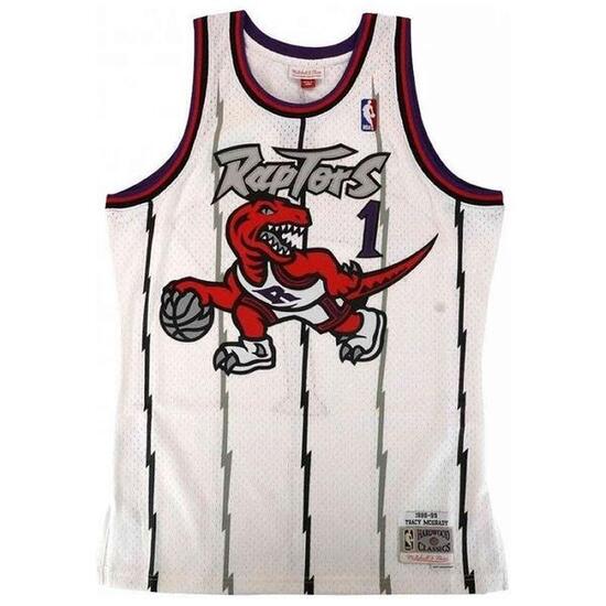 Maglia da basket Mitchell & ness modello SMJYAC18106-TRAWHIT98TMC per uomini