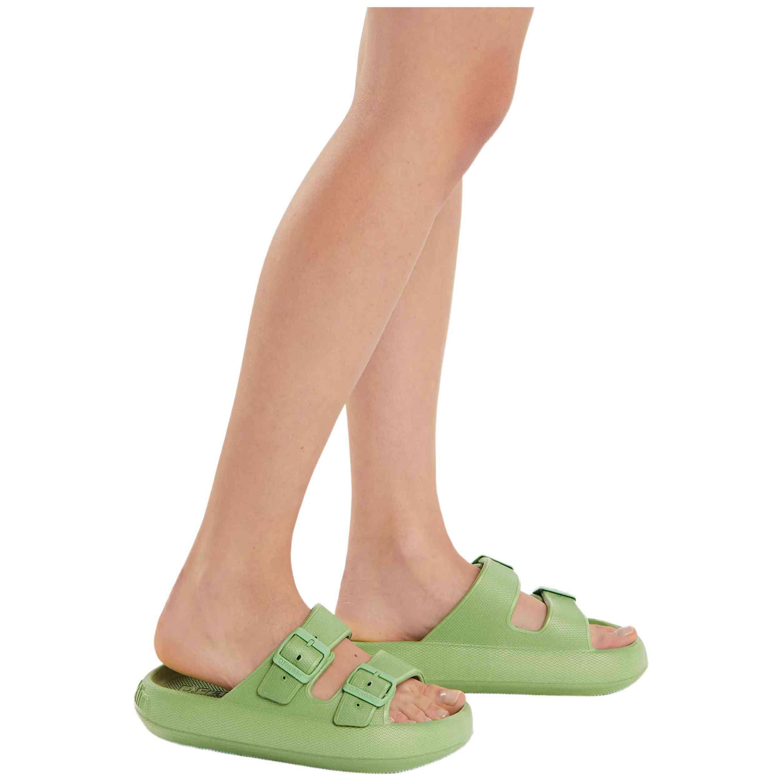 Tongs D.franklin modèle DFSH334001-OLIV pour femmes 5/5