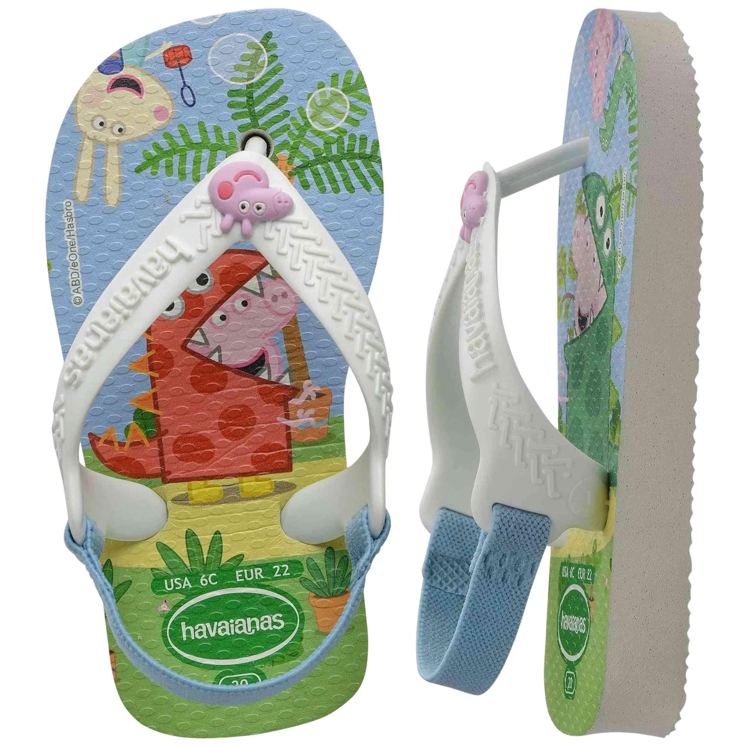 Chinelos Havaianas modelo 213100100078 para crianças unissex 5/5