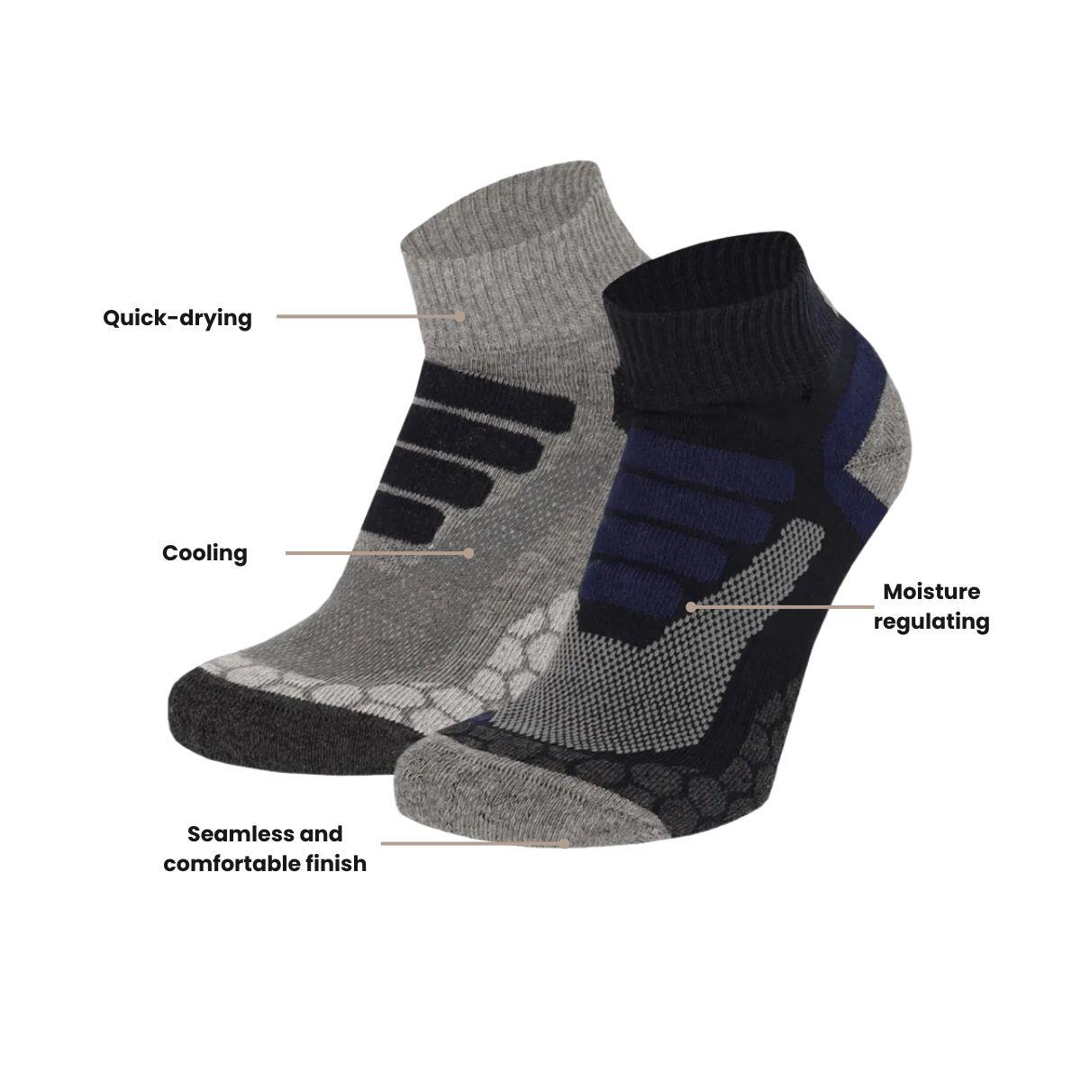 Xtreme Calcetines Senderismo Cuarzo 6-pack Azul 3/7