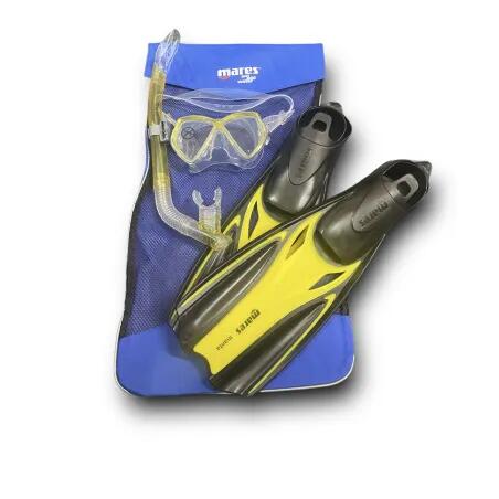 MARES Set für Kinder Mares - Maske + Schnorchel + Flossen + Rucksack 34/35