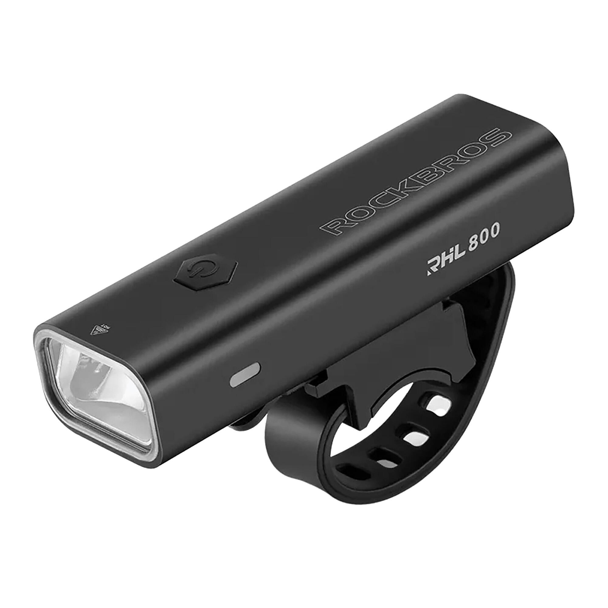 Przednia lampa rowerowa Rockbros 800 lm + kabel USB-C - USB-A 7/7