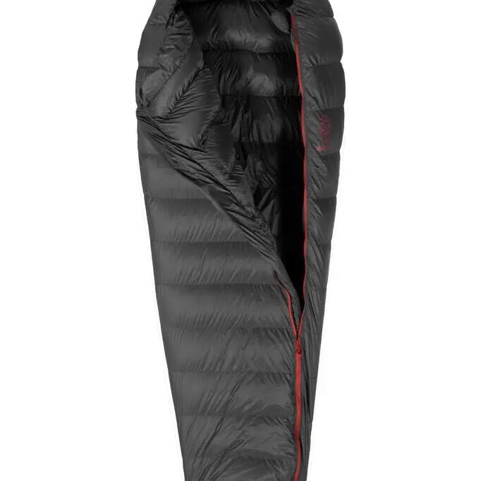 Mummy sleeping bag R 600 L Jet Black 200 -26°C - Black
