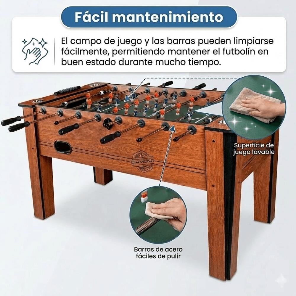 Devessport - Baby-foot classique Diamond avec joueurs aux jambes écartées 3/7