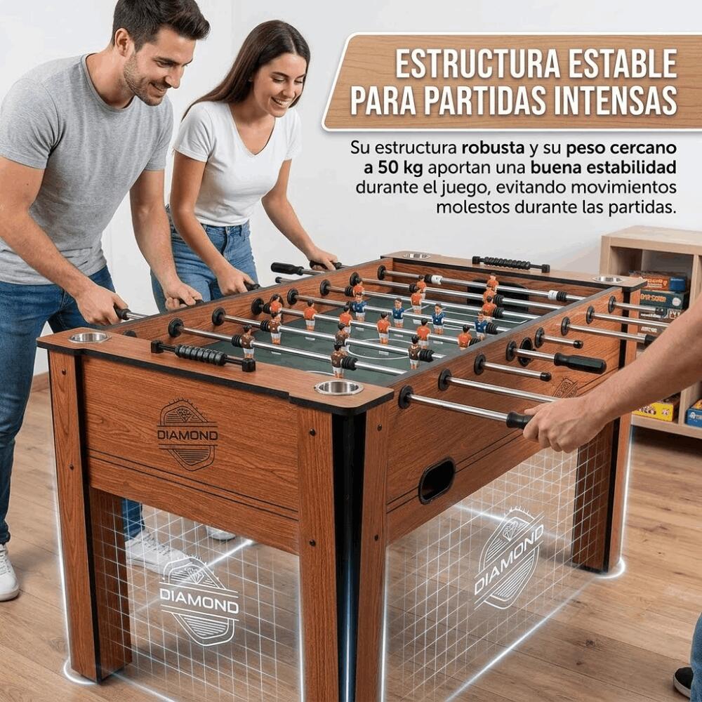 Devessport - Baby-foot classique Diamond avec joueurs aux jambes écartées 6/7