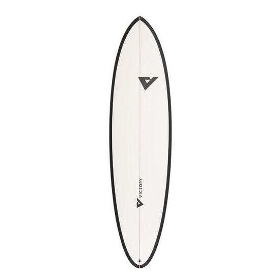 Victory Surfboards - Midlength 6'8 - Epoxy - Futures - Matte Black / White
