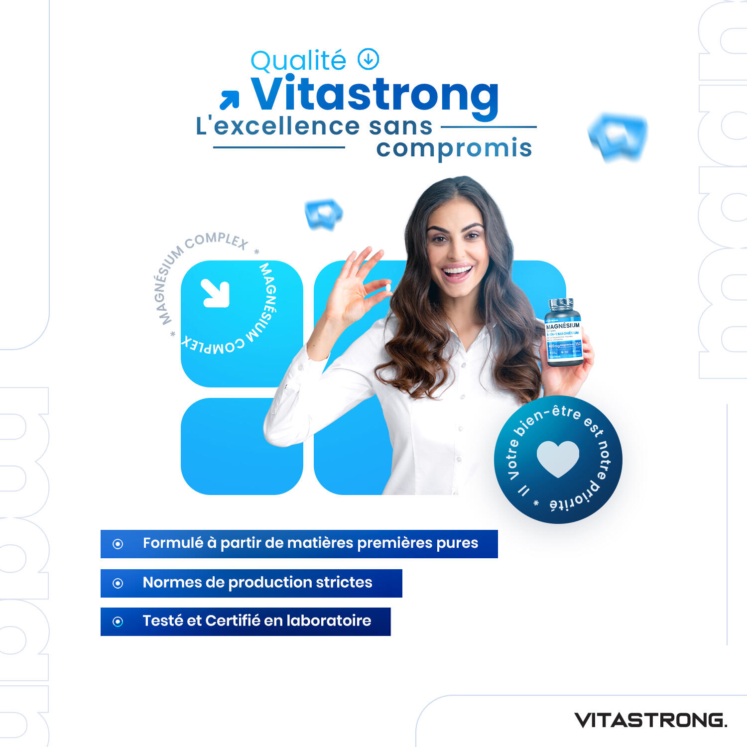 Magnesio completo 400mg – 5 en 1: bisglicinato, citrato, pidolato 3/3