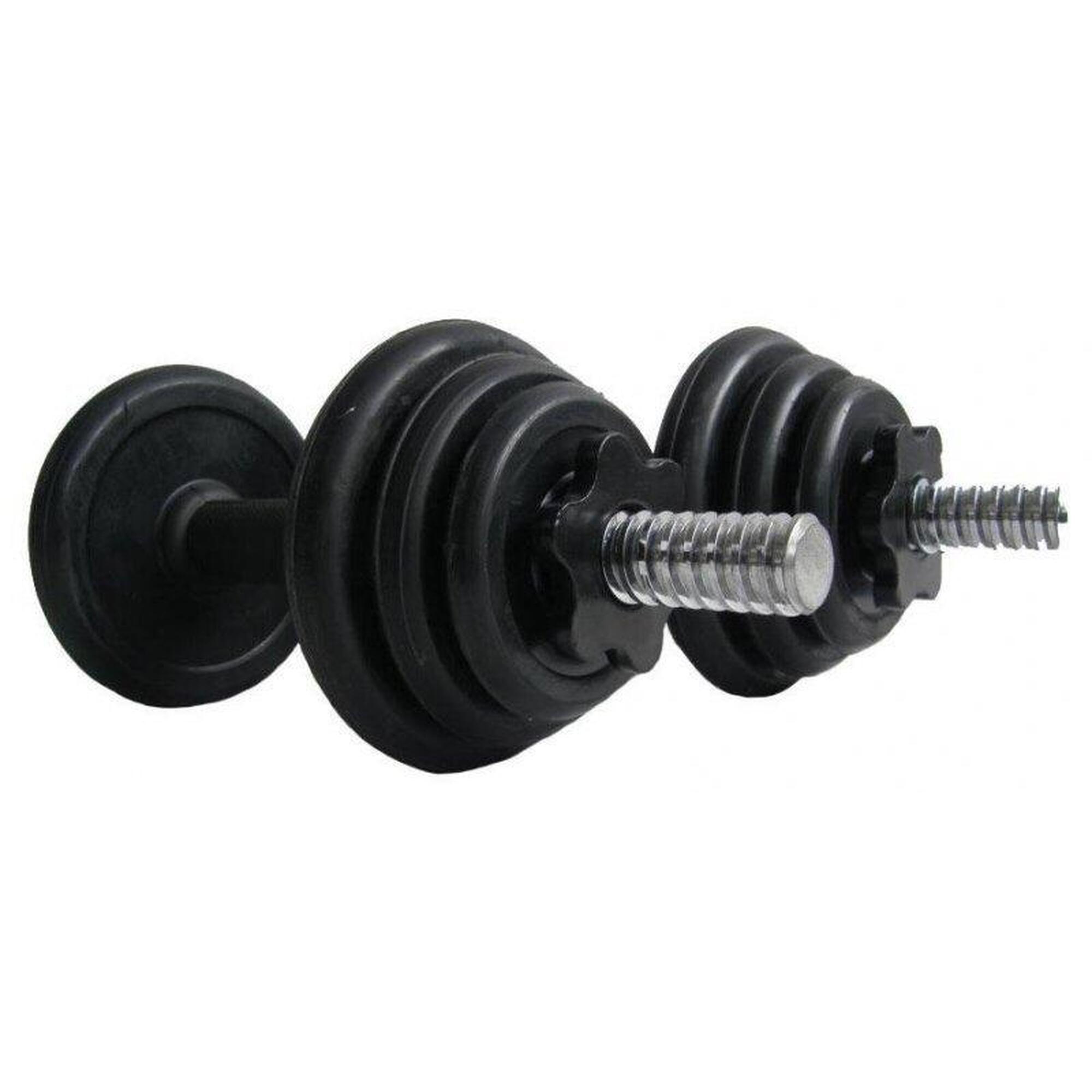 ACRA Set pogumovaných jednoručních nakládacích činek, 2x 7,5 kg