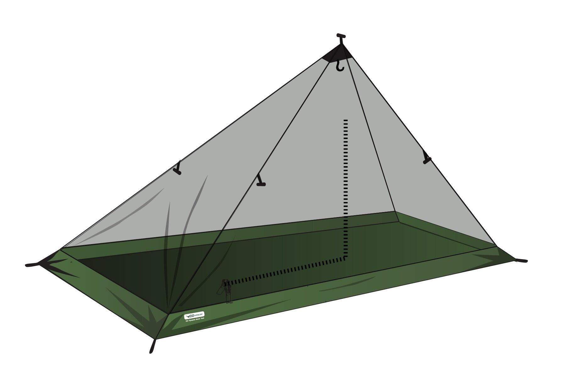 DD Hammocks SuperLight - Solo Mesh Tent Tunneltent 2/6