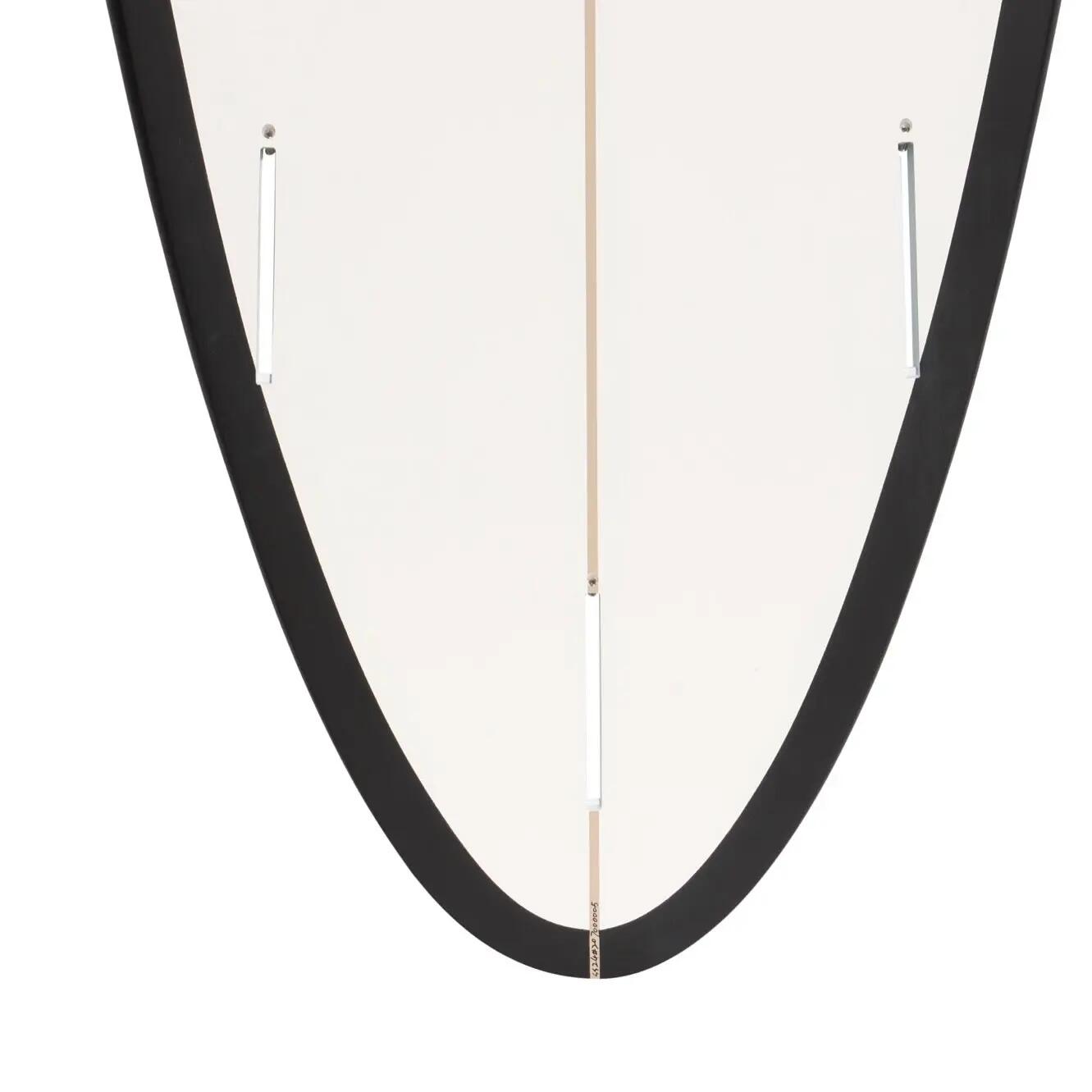 Victory Surfboards - Midlength 7'4 - Epoxy - Futures - Matte Black / White 3/4
