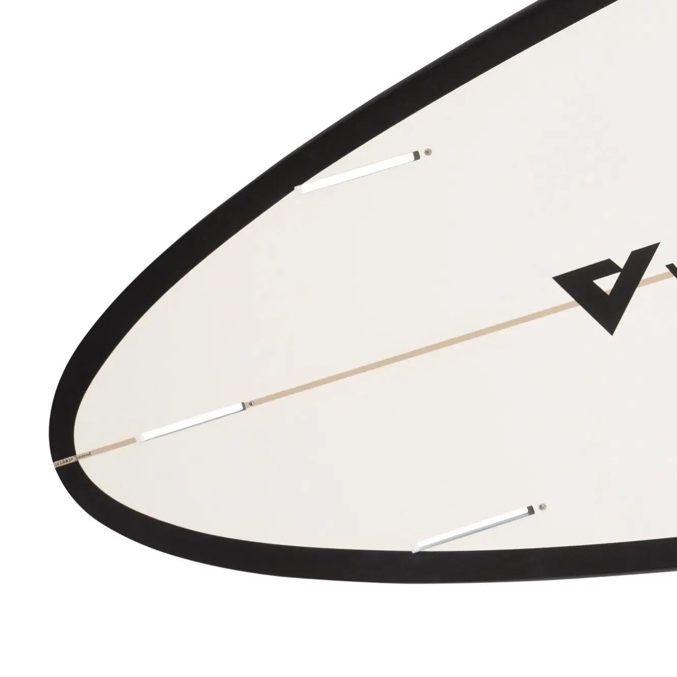 Victory Surfboards - Midlength 7'4 - Epoxy - Futures - Matte Black / White 4/4