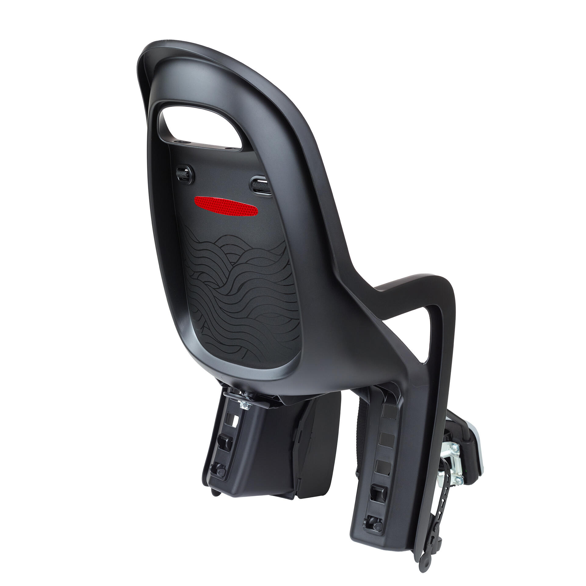 Silla de bicicleta infantil cuadros pequeños y ruedas de 29 Groovy negro 2/7