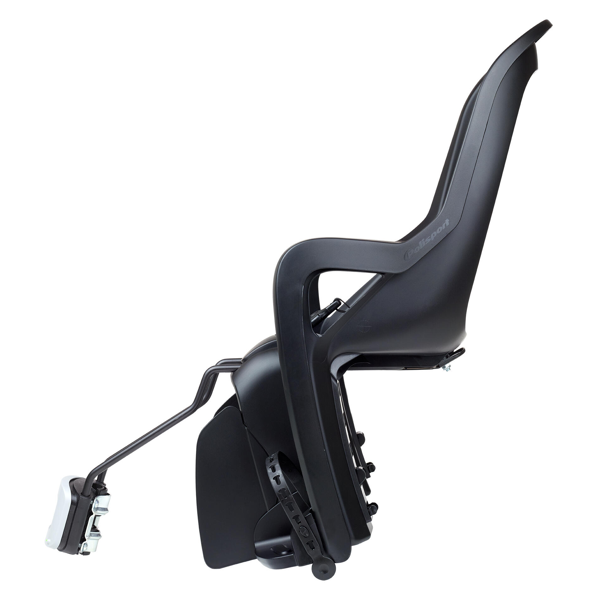 Silla de bicicleta infantil cuadros pequeños y ruedas de 29 Groovy negro 3/7