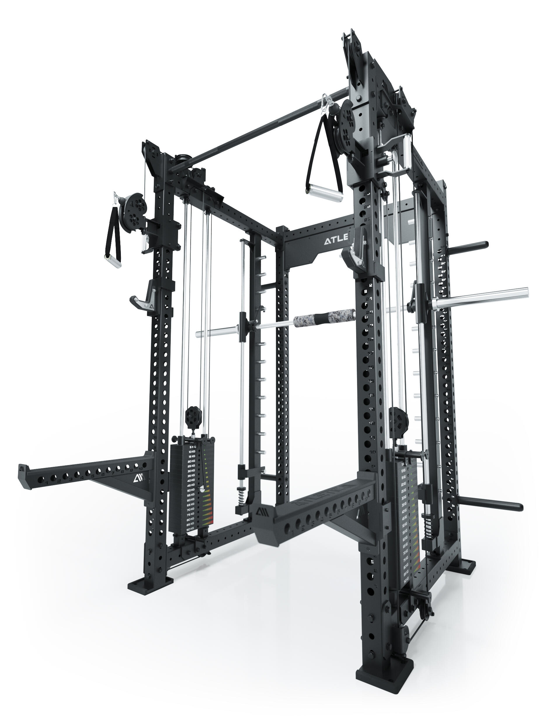 R8-Bradley Kabelzug Station | 2x95kg seitlichen Gewichtsblocks | Combat Lang 5/7
