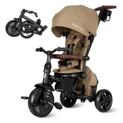 Devessport - Qplay Comfo Max 8 en 1 Tricycle Évolutif Beige / 10-72 mois